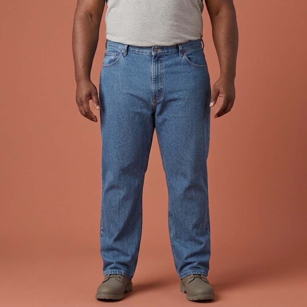 Wrangler Authentics Men's Jeans 44x32 Regular Fit‎ Denim Made in Mexico